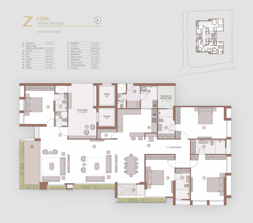 Z Luxuria Floor plan